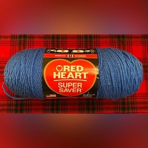 RED HEART SUPER SAVER BLUE YARN
